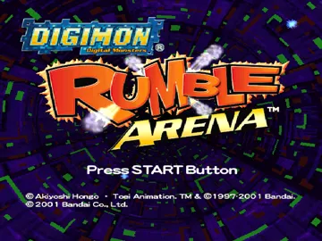 Digimon Rumble Arena (US) screen shot title